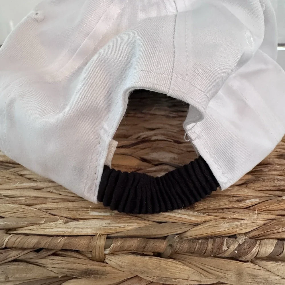 Vintage 90's Looney Tunes Marvin The Martian elastic band hat white/black adult - Picture 5 of 8